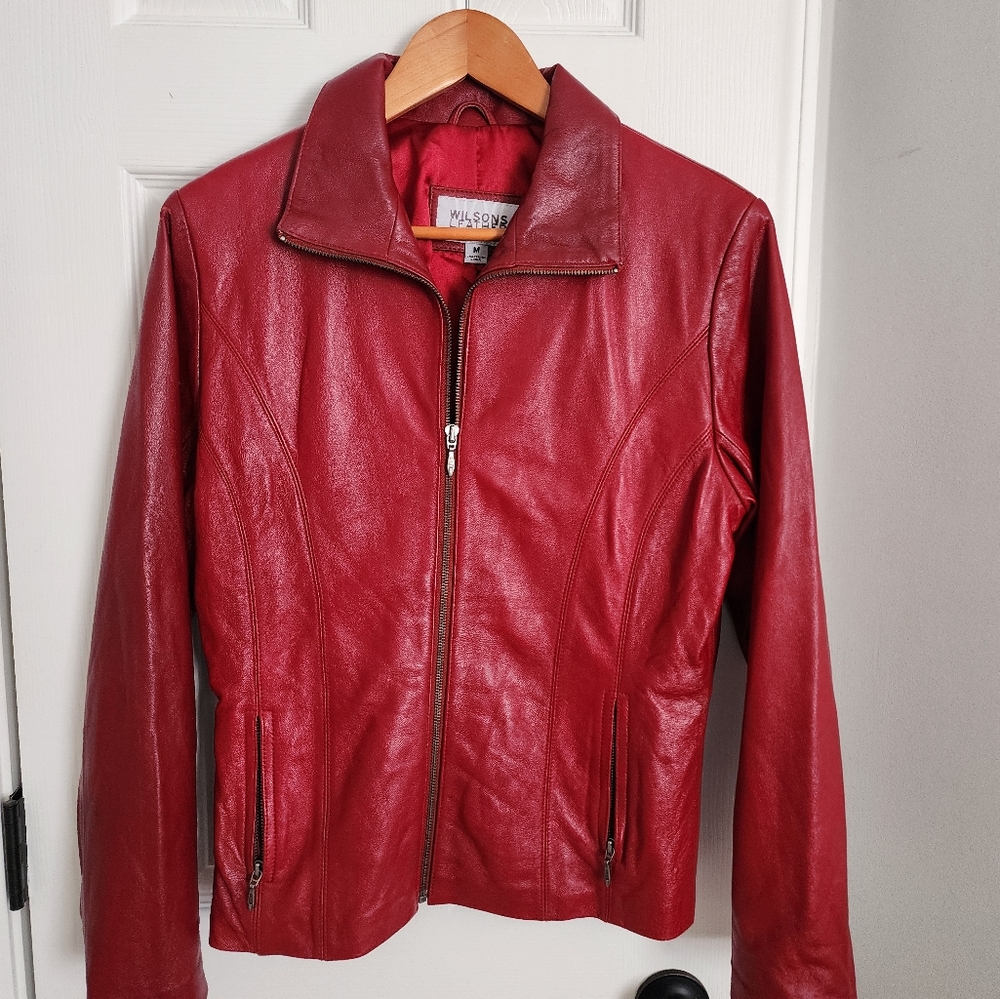 Leather jacket - Red Wilson soft leather.